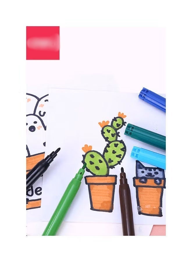 12-Piece Kids Markers Multicolour - Image 2